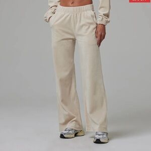 TALENTLESS Wide-Leg Cozy Lounge Pants ~ color: Bone